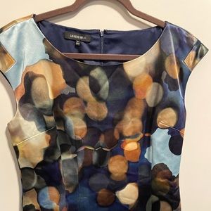 Lafayette 148 Dress size 8.  The colors of this dress are so vibrant.